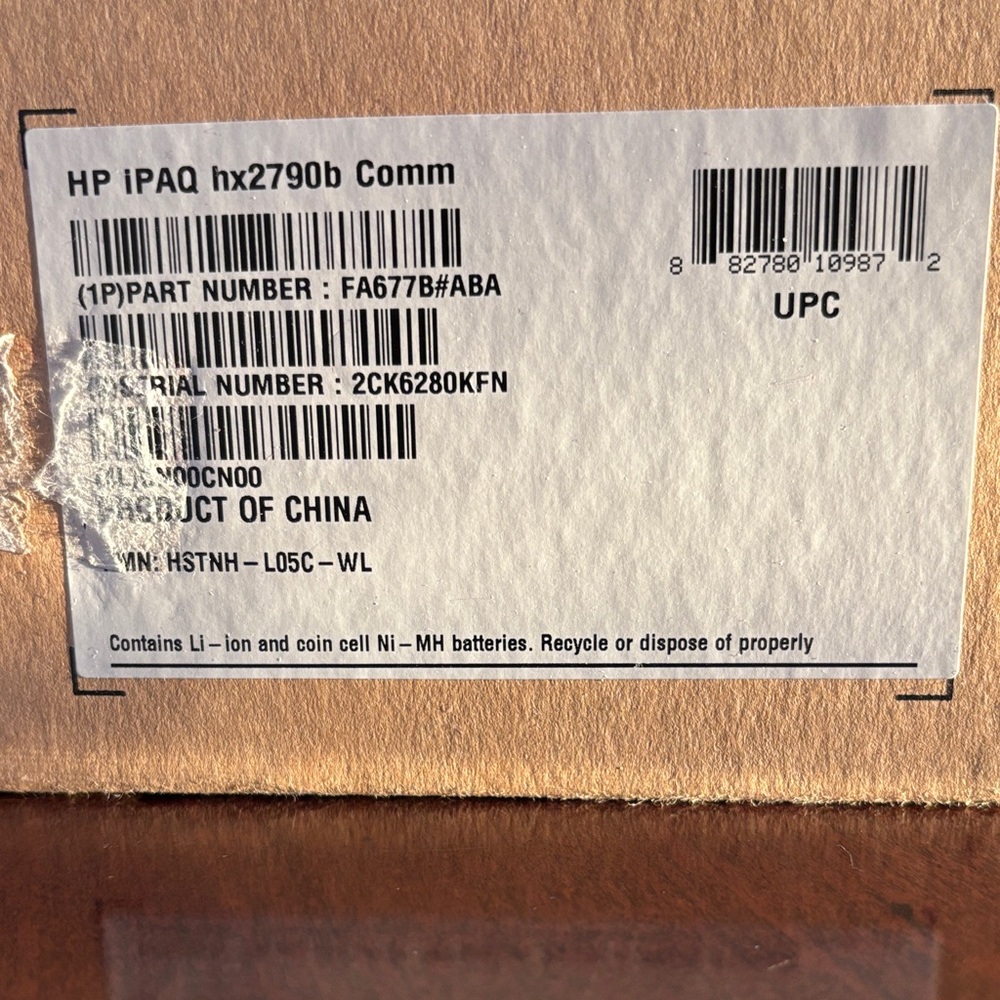 Brand New. HP iPAQ Pocket PC hx2790 - Handheld - Picture 3 of 3